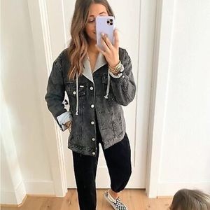 Detre Black/gray Demin Jacket